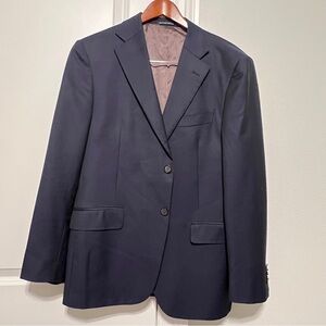 Suitsupply ZIGNONE Sport Coat Jacket Blazer Navy Blue Wool Sz 42R 2-Button EUC